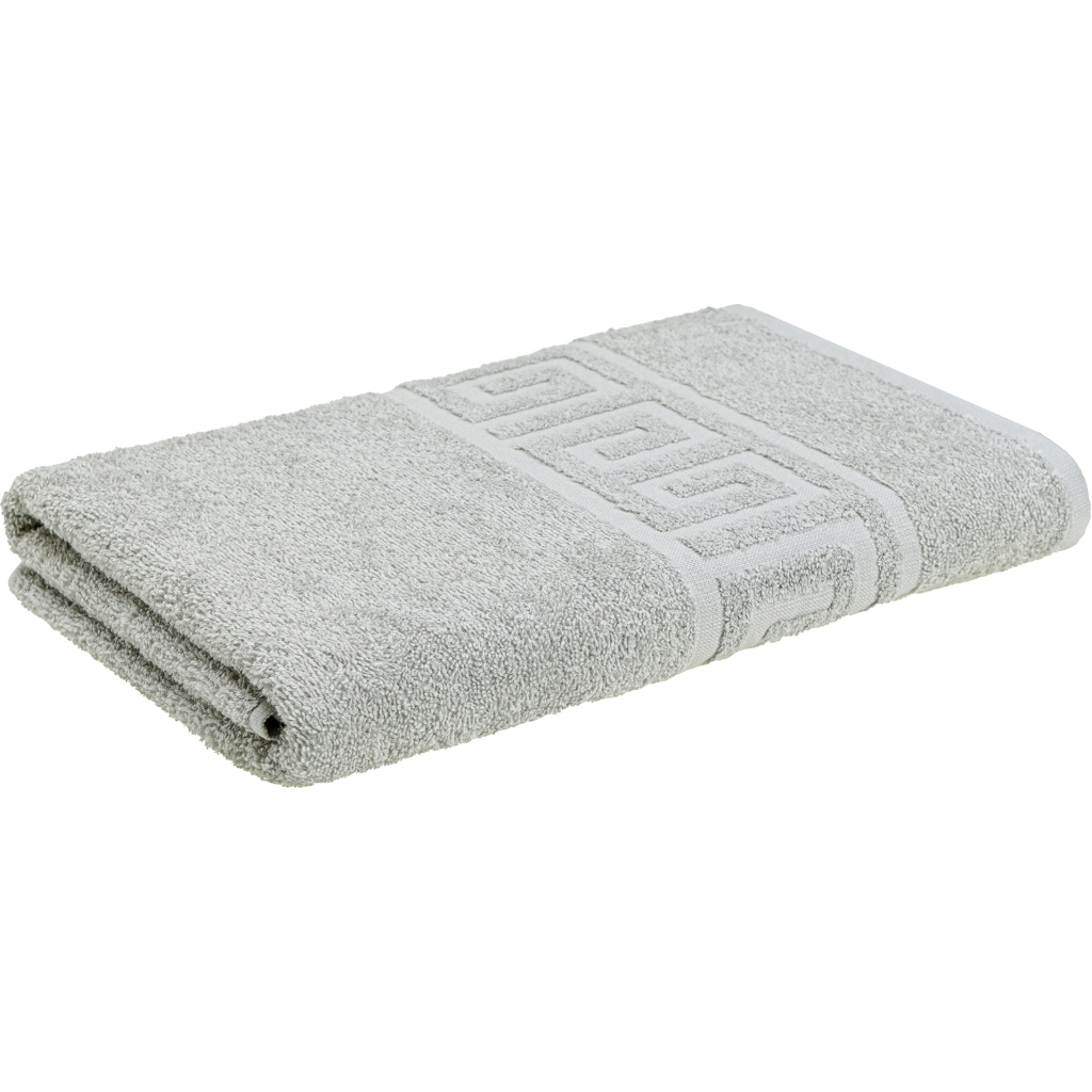 Рушник Home Line махровий бордюрний (сірий) 400 гр/м2, 70х140 см (179757) - зображення 1