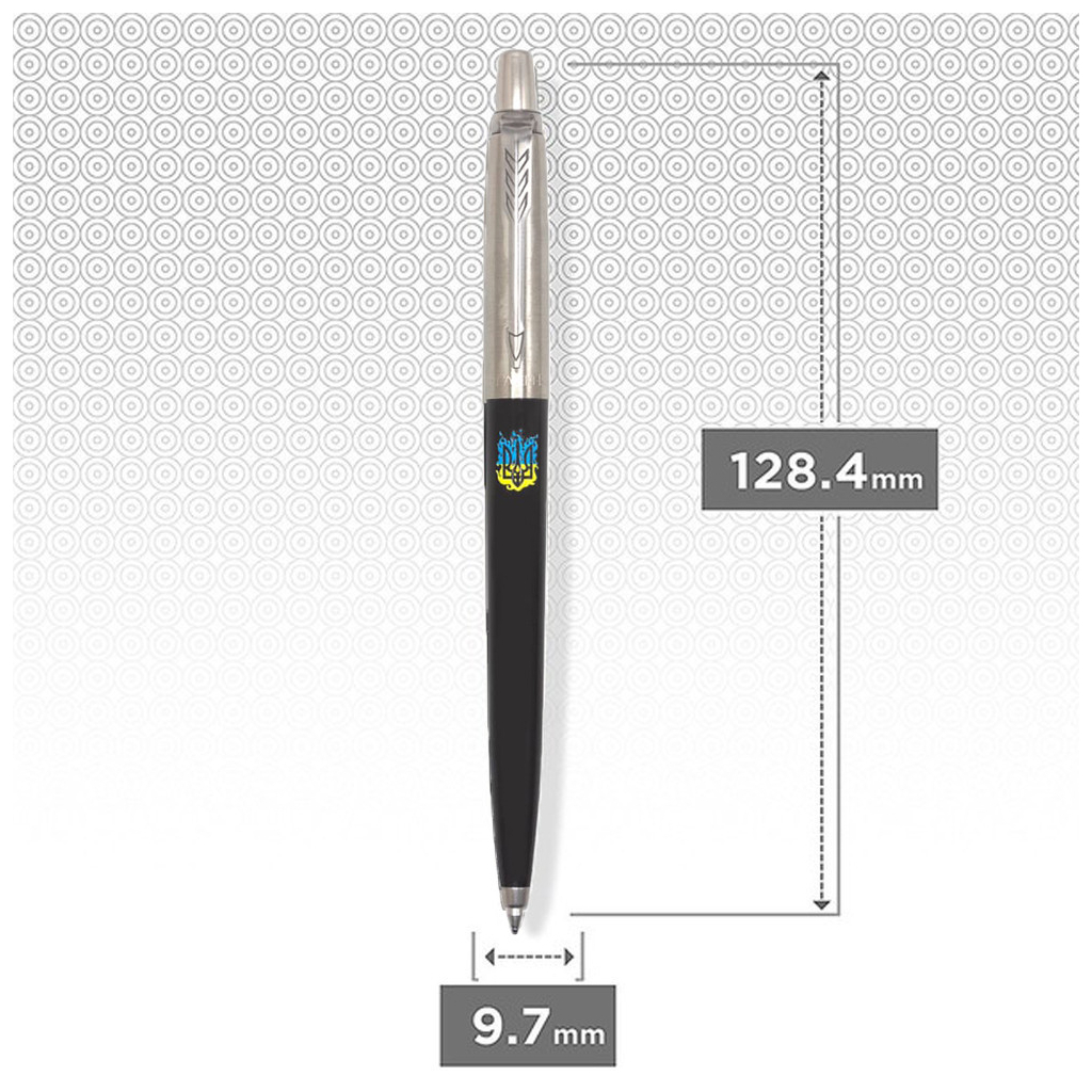Ручка кулькова Parker JOTTER 17 Originals UKRAINE Black CT BP вогняний Тризуб (15632_T0316u) - зображення 2