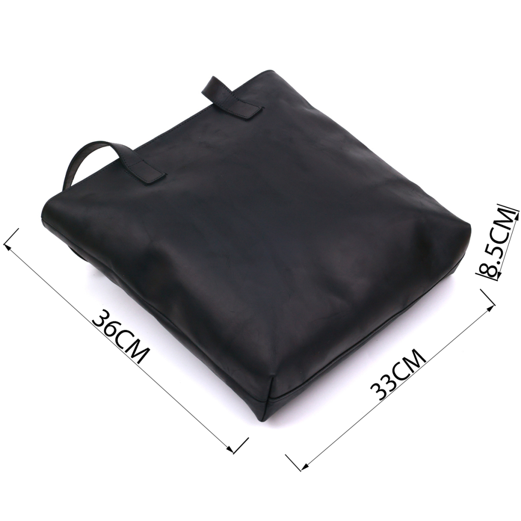 Сумка Shvigel Вінтажна шкіряна Чорна (16347) - зображення 4