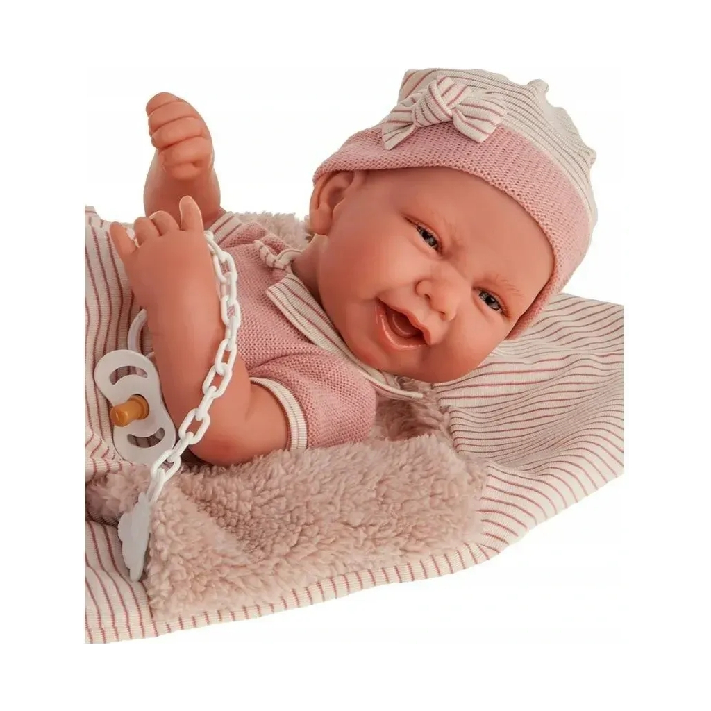 Пупс Antonio Juan Карла в ковдрі з м'яким вініловим тілом 42 см (5081) - зображення 4