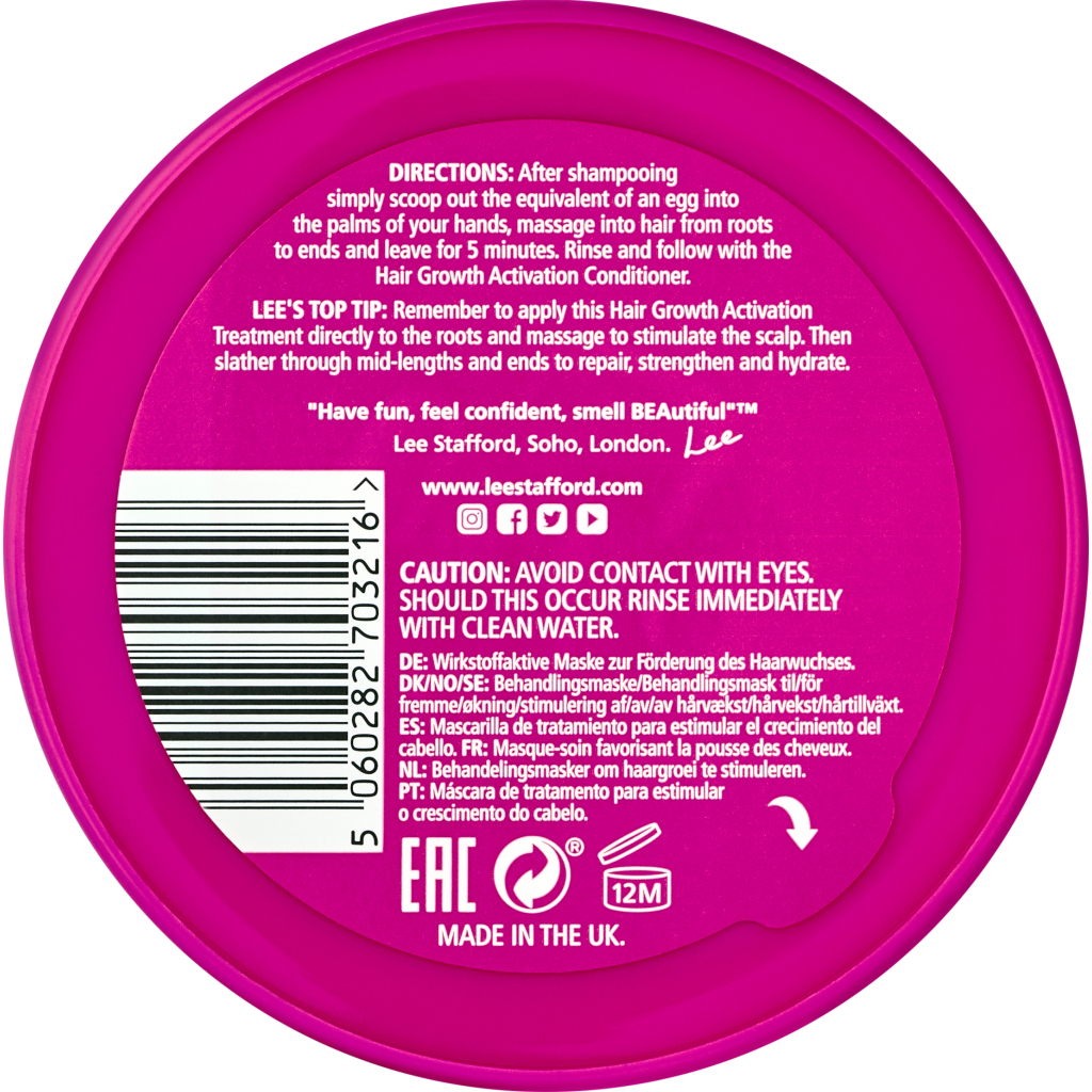 Маска для волосся Lee Stafford Hair Growth активатор росту волосся 200 мл (5060282703216) - зображення 3