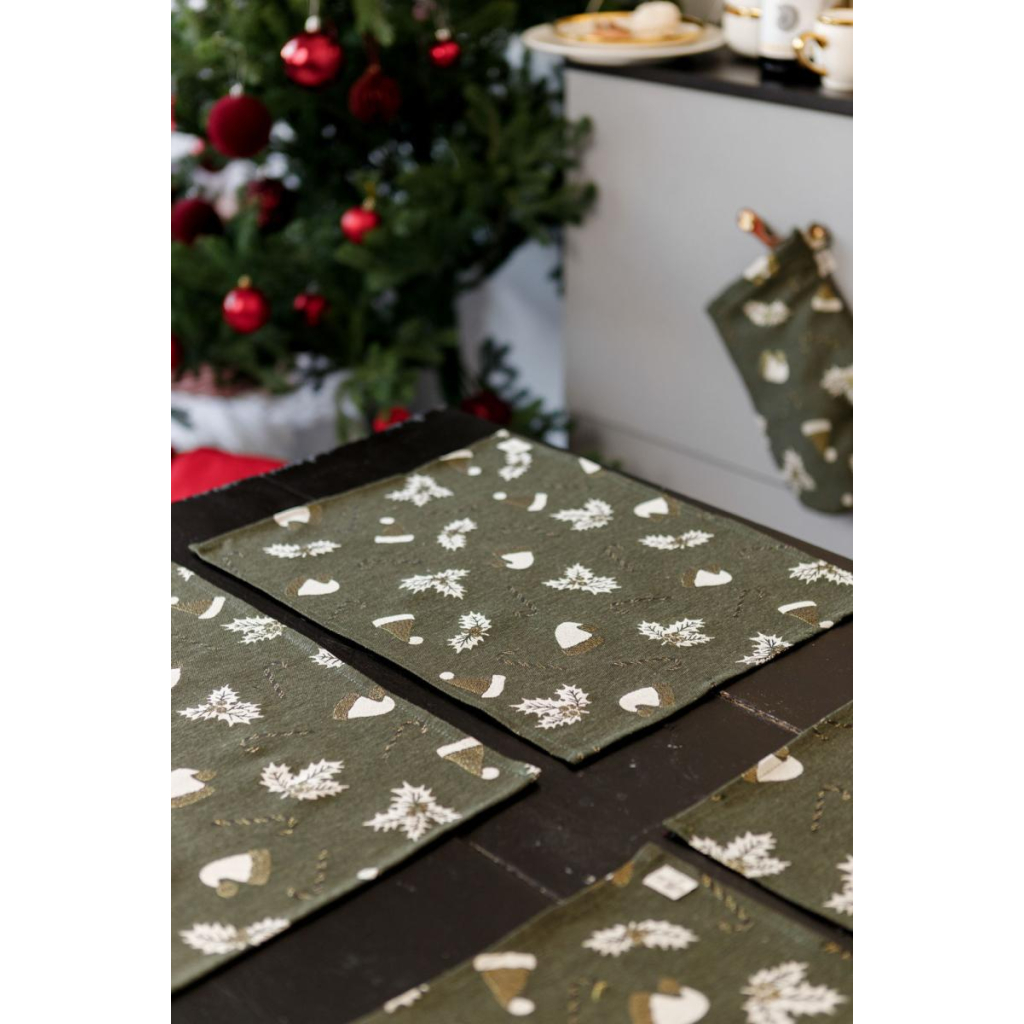 Серветка на стіл Прованс Шапочки на зеленому 35х45 см (036838) - зображення 4