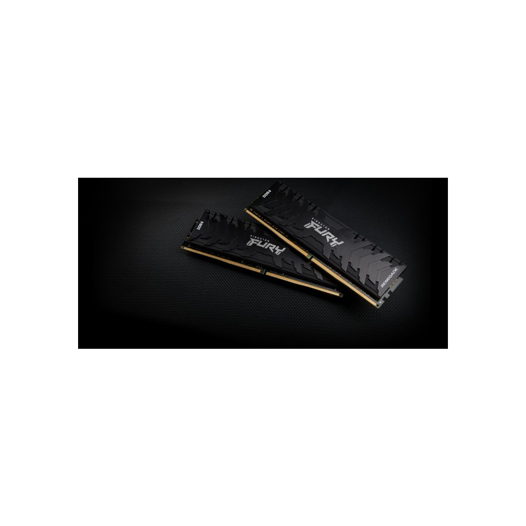 Модуль пам'яті для комп'ютера DDR4 16GB (2x8GB) 3200 MHz Renegade Black Kingston Fury (ex.HyperX) (KF432C16RBK2/16) - зображення 8
