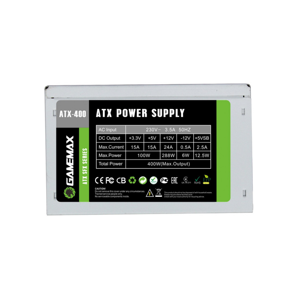 Блок живлення Gamemax 400W (ATX-400W SFX) - зображення 2