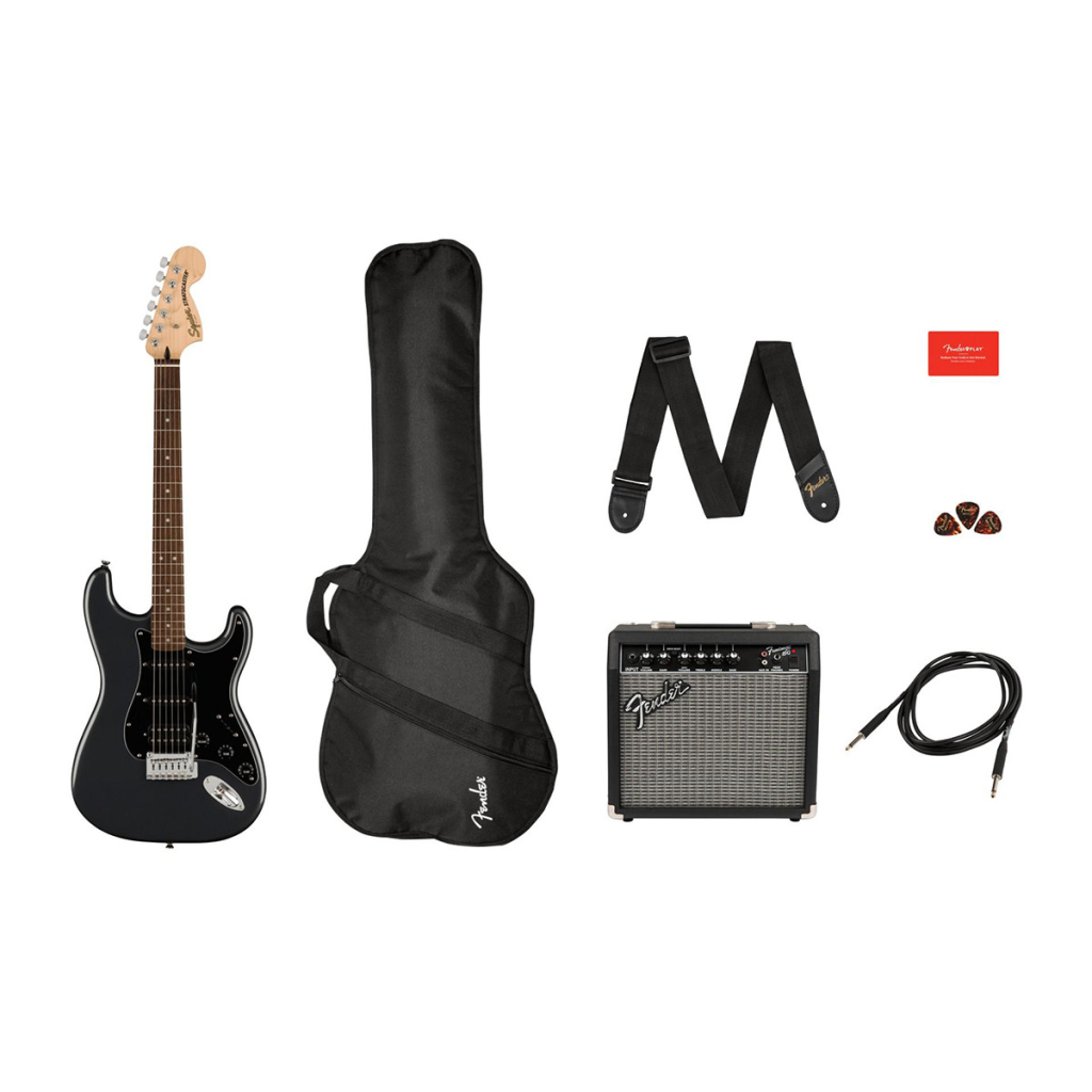 Електрогітара Squier by Fender Affinity Series Strat Pack HSS Charcoal Frost Metallic (231526) - зображення 2