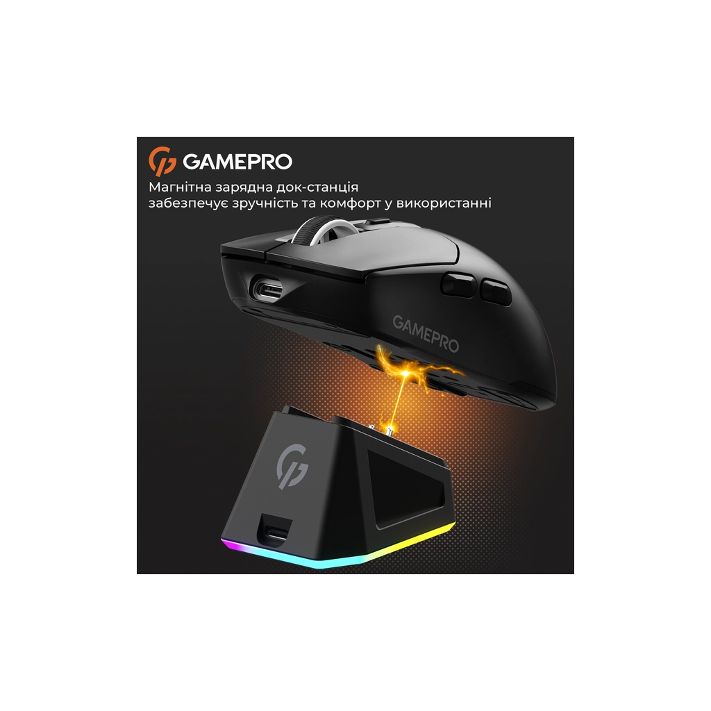 Мишка GamePro Genesis Airmaster Wireless/Bluetooth/USB Black (GM167B) - зображення 10