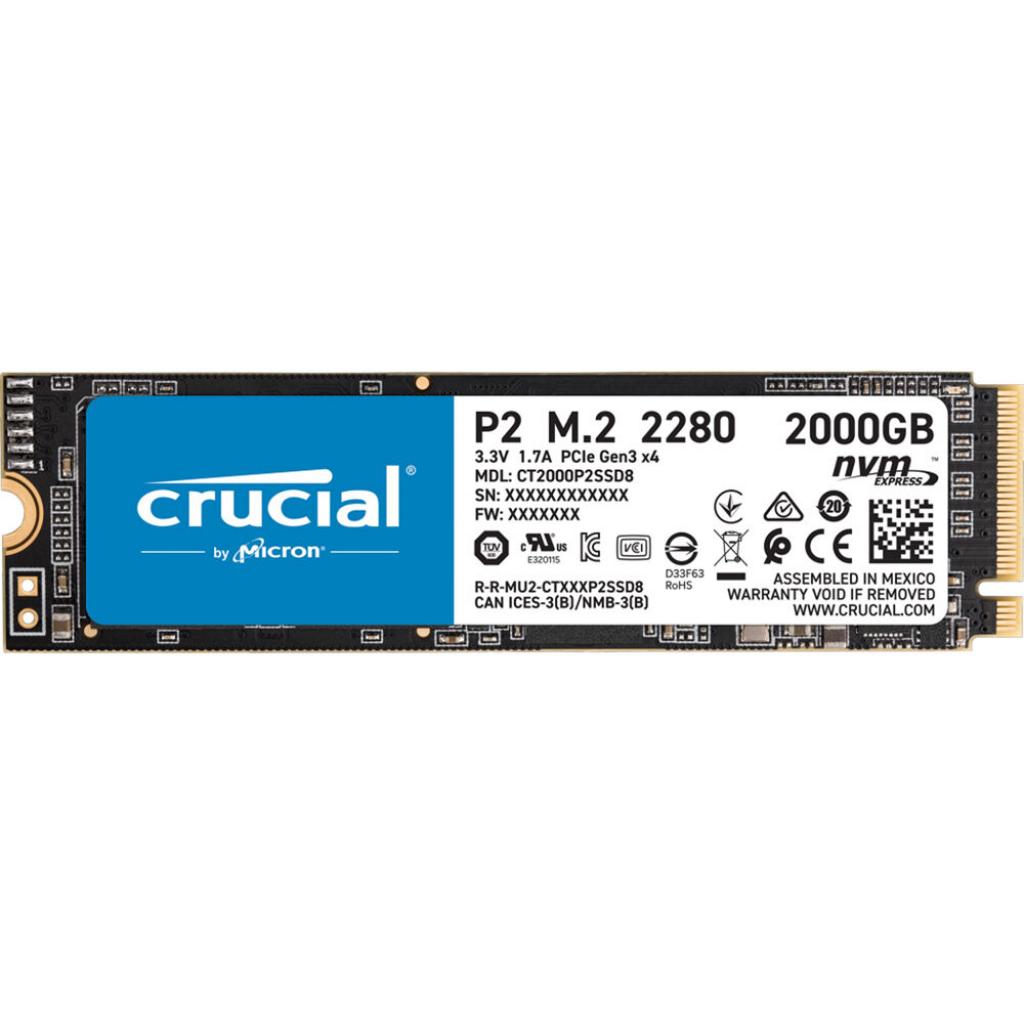 Накопичувач SSD M.2 2280 2TB Micron (CT2000P2SSD8) - зображення 1