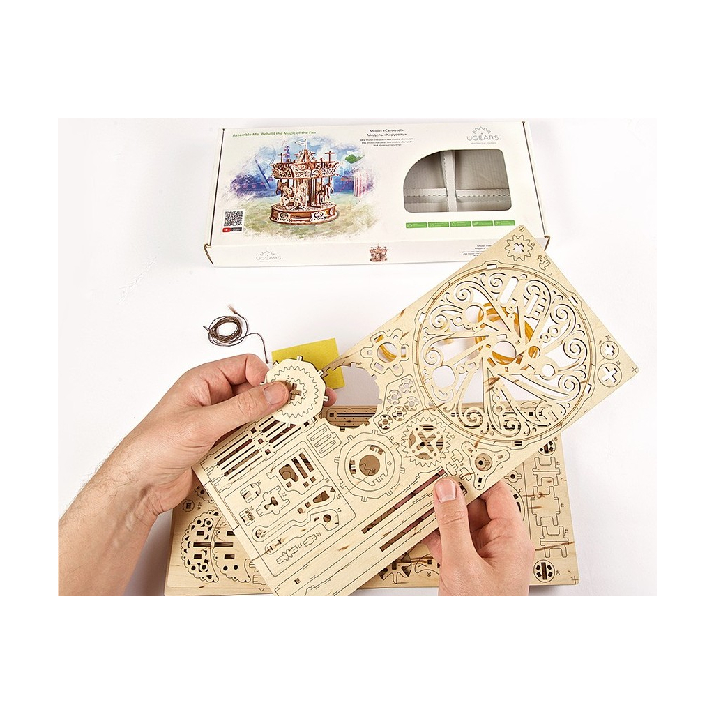 Конструктор Ugears Карусель (70129) - зображення 8