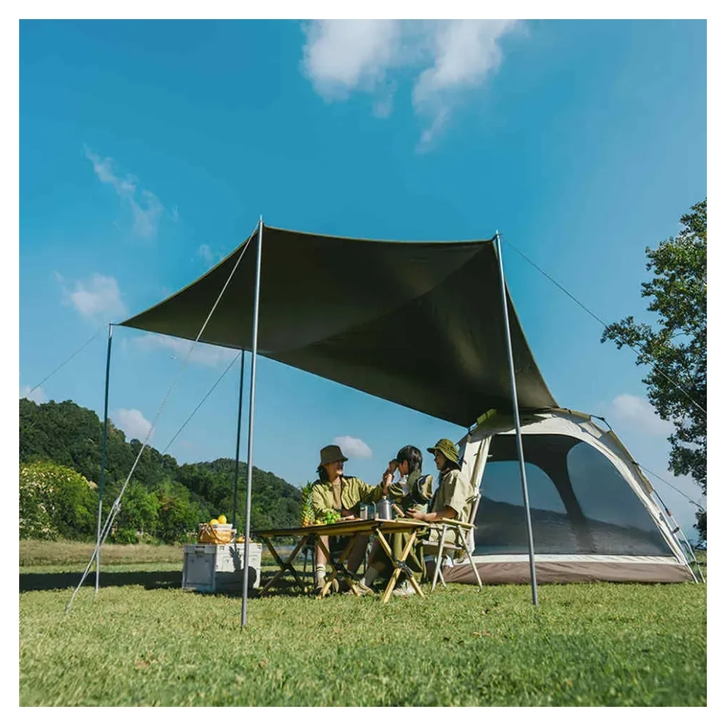 Намет Naturehike тримісний автоматичний із тентом Ango CNK2550WS01 L, коричневий (6975641887799) - зображення 3