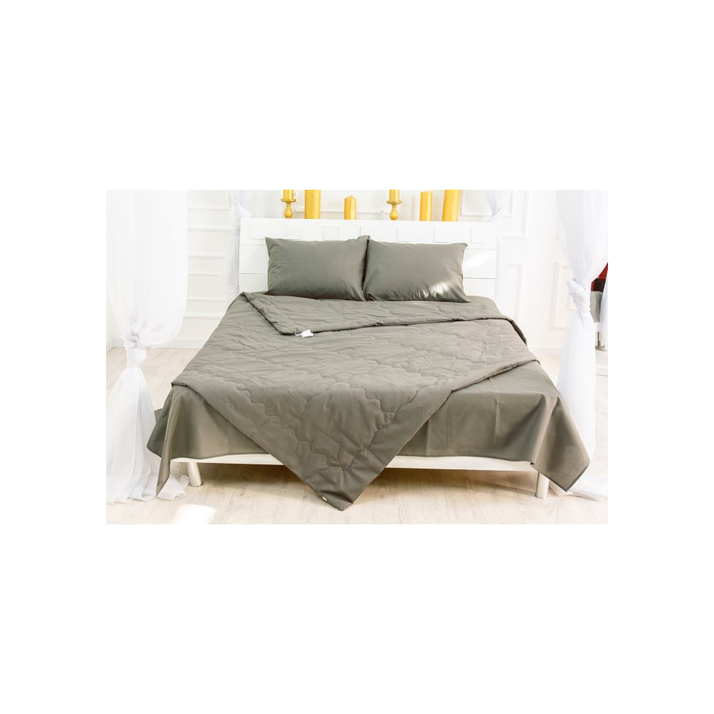 Ковдра MirSon Літній комплект №2615 EcoSilk 16-5803 Geronimo ковдру 155x21 (2200003109689) - зображення 3