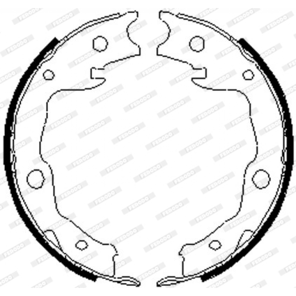 Гальмівні колодки FERODO FSB4035 - зображення 1