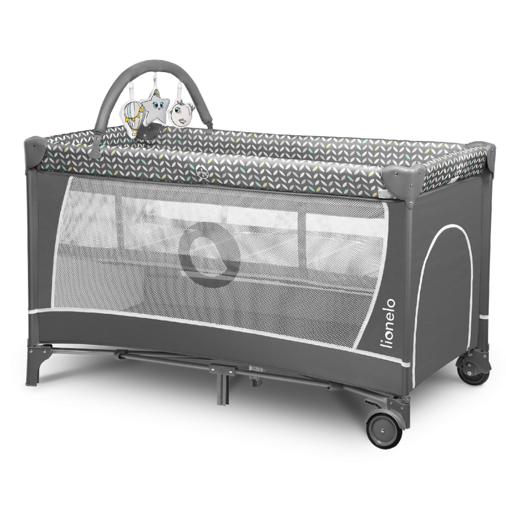 Дитячий манеж Lionelo Flower Grey Scandi (LO-FLOWER GREY SCANDI) - изображение 4