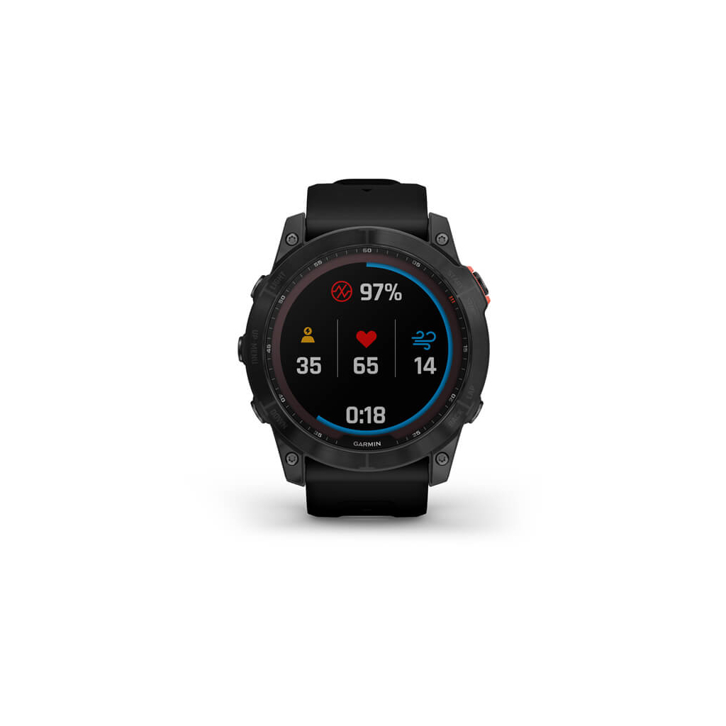 Смарт-годинник Garmin fenix 7X Sol Slate Gray w/ Black Band, GPS (010-02541-01) - зображення 6