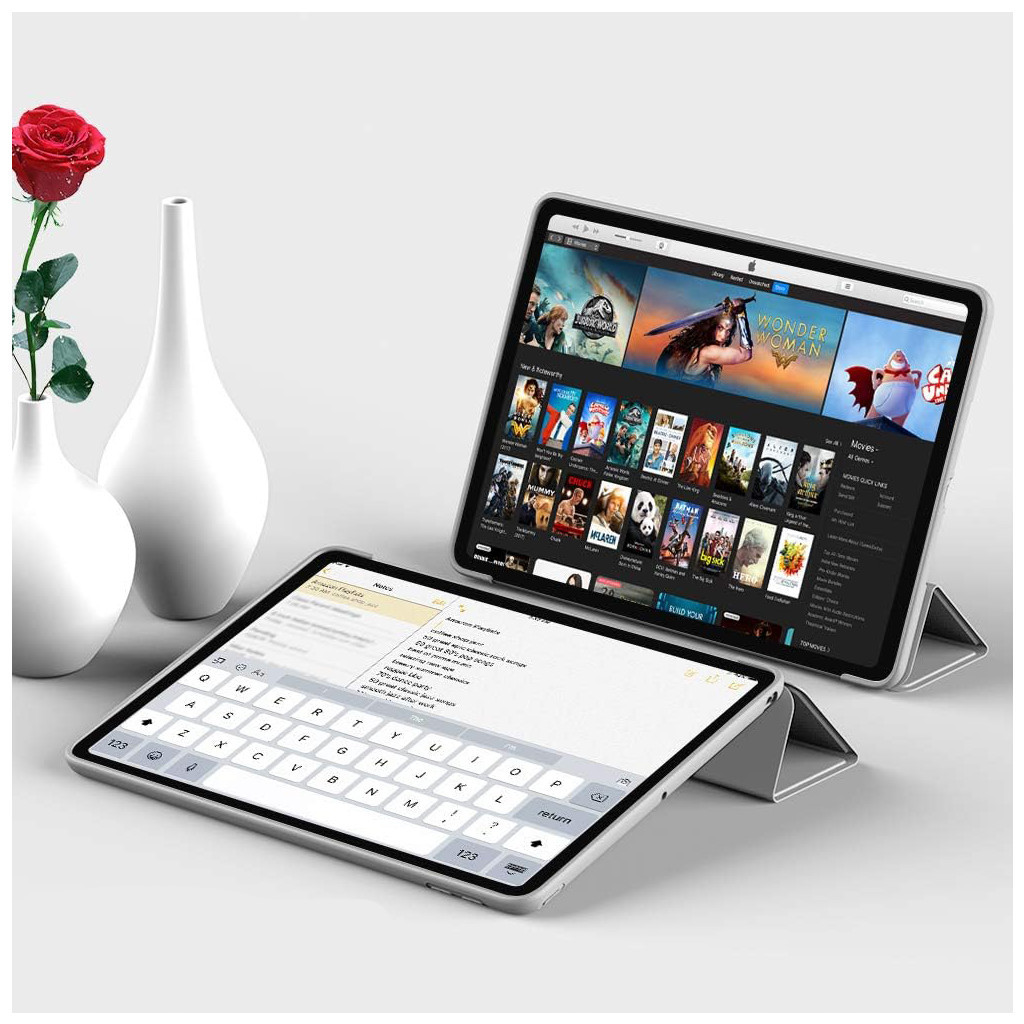 Чохол до планшета BeCover Tri Fold Soft TPU Silicone Apple iPad Air (4/5) 2020/2022 10.9" Gray (711132) - зображення 6