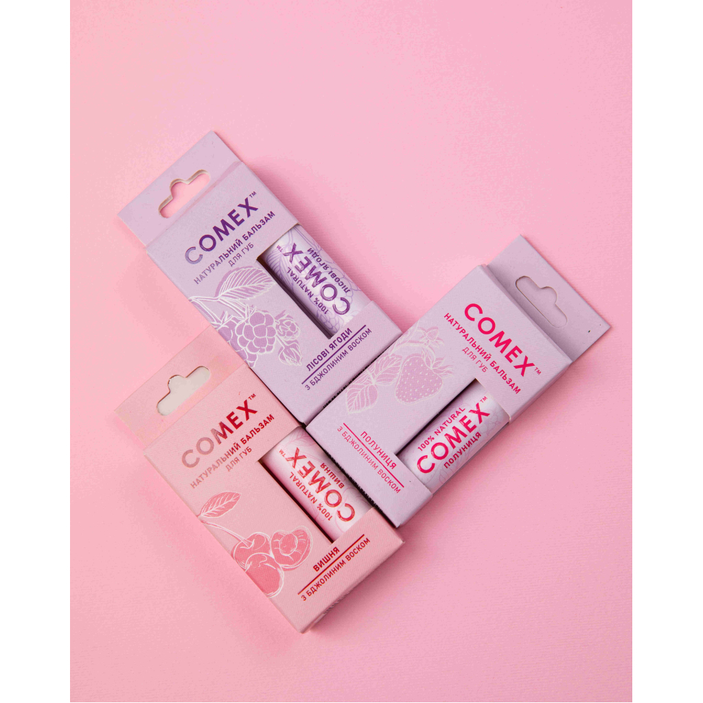 Бальзам для губ Comex Полуниця 5 г (4820230951509) - изображение 3