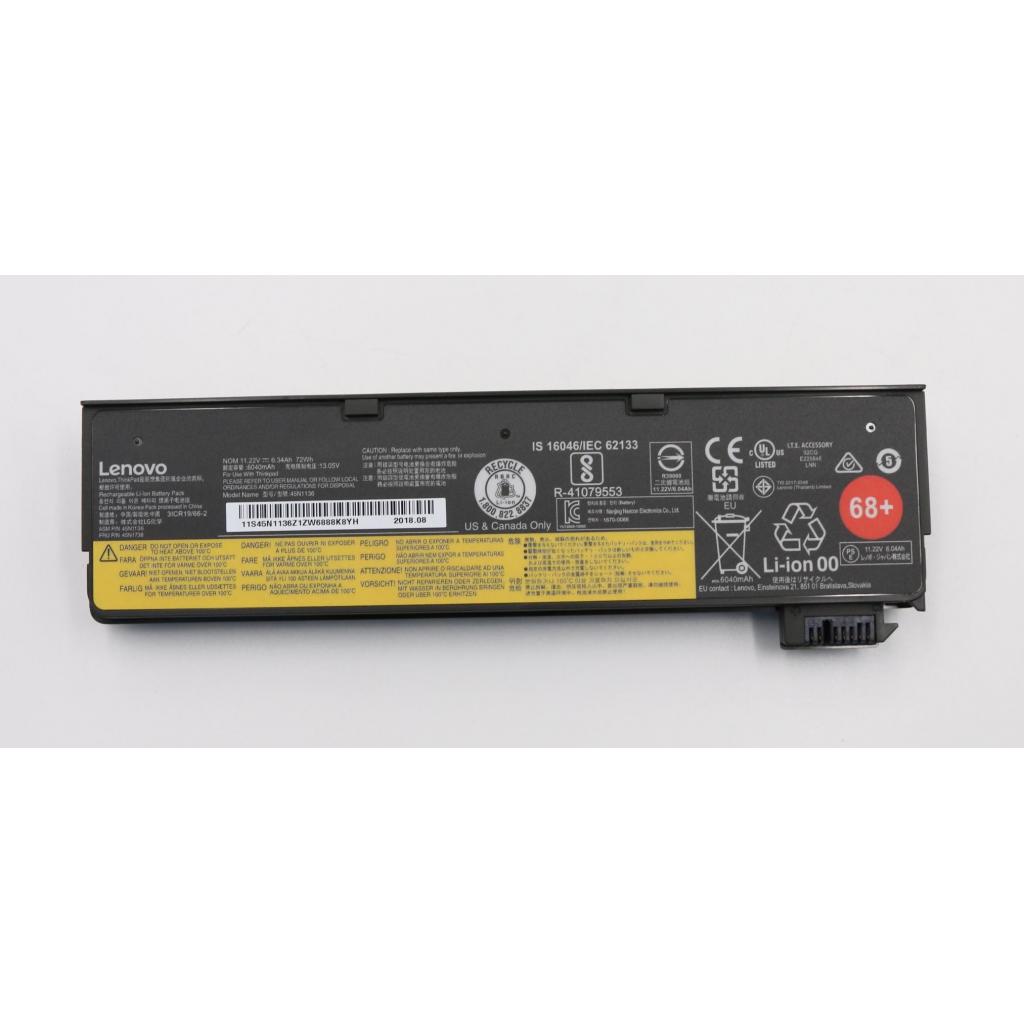 Акумулятор до ноутбука Lenovo ThinkPad X240/T440s (68+) 72Wh (6340mAh) 6cell 11.22V Li-ion (A41902) - зображення 1
