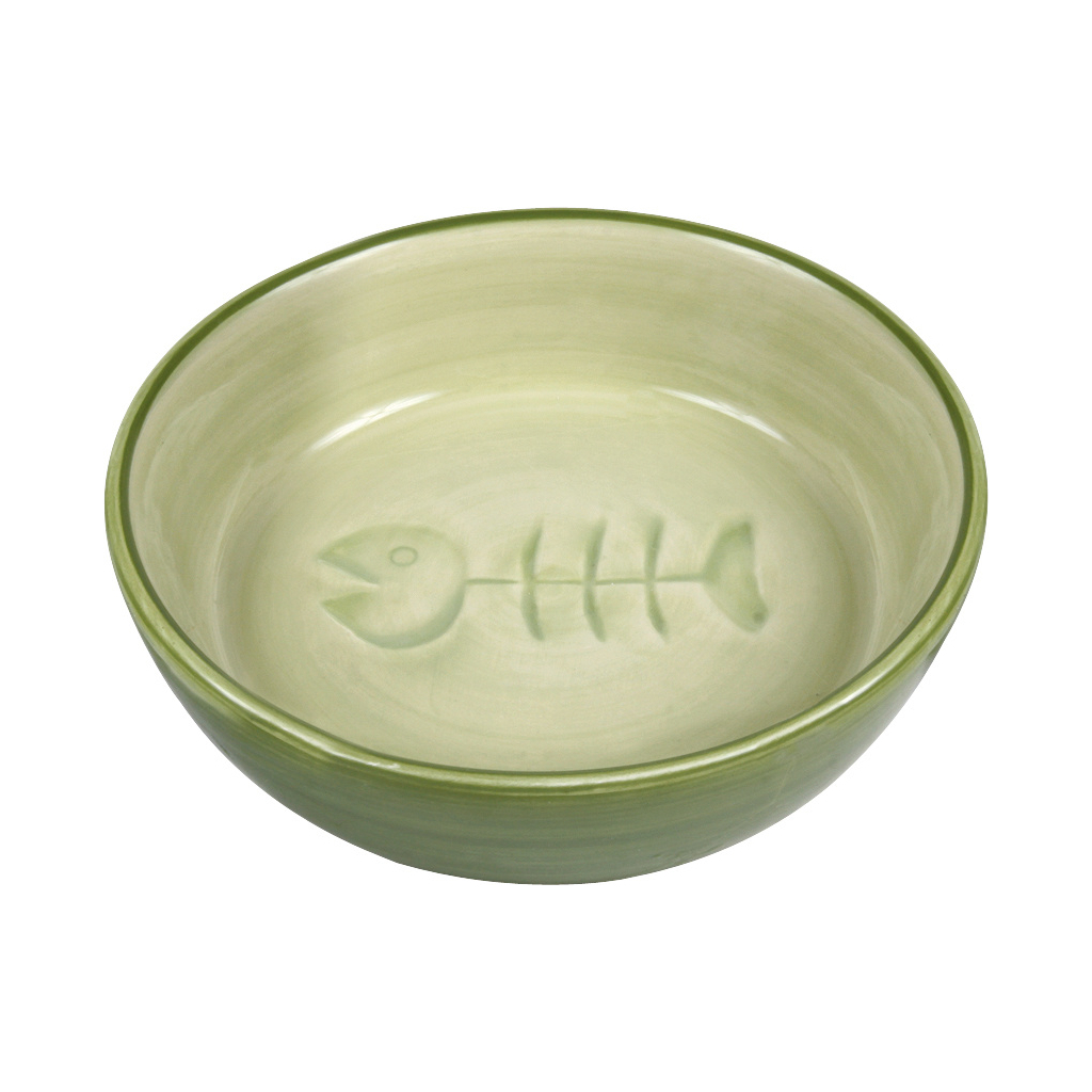 Посуд для котів Trixie Миска керамічна плоска 200 мл/13 см (4011905244921) - зображення 1