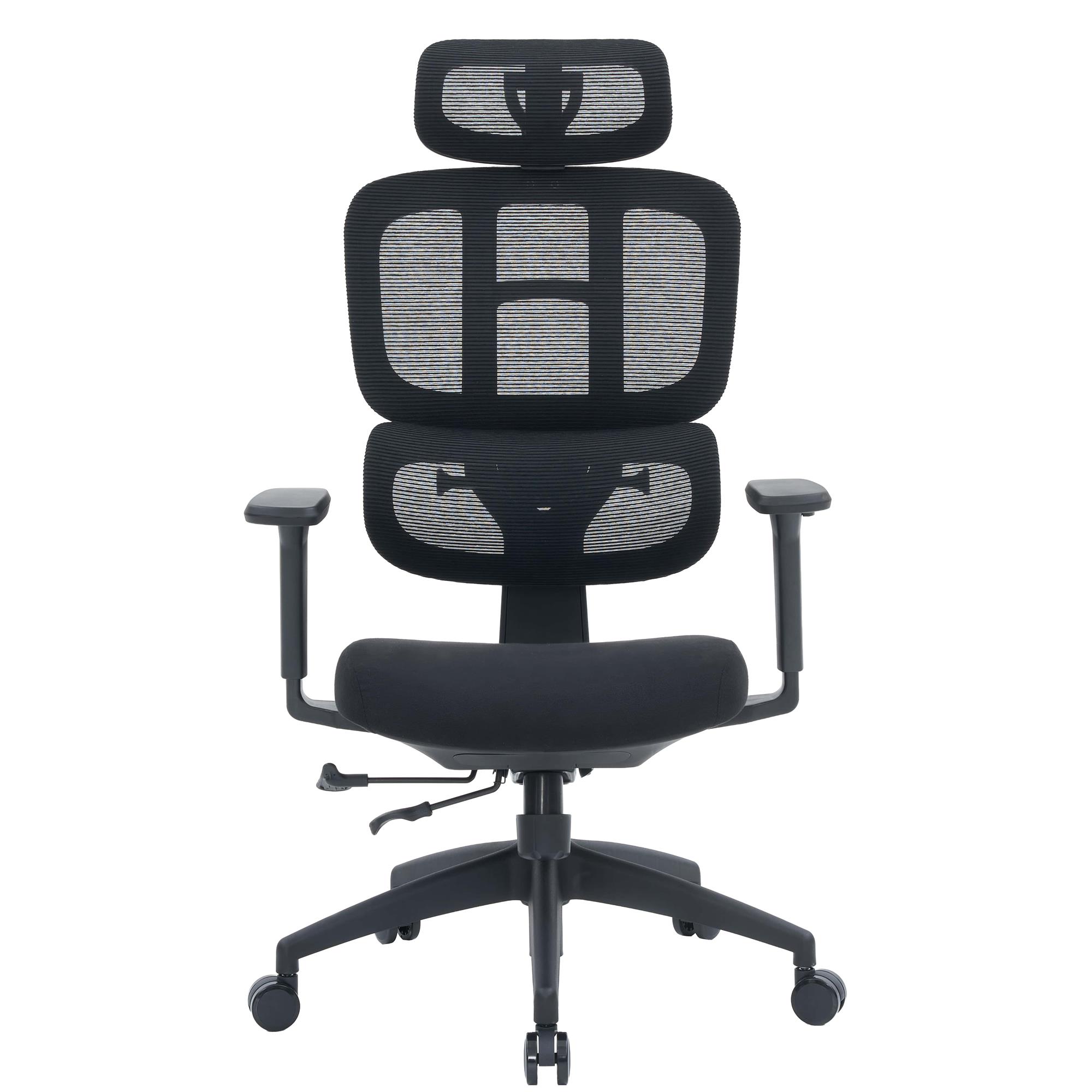 Крісло офісне OfficePro Skyline OC580-B-B-B Black - зображення 6