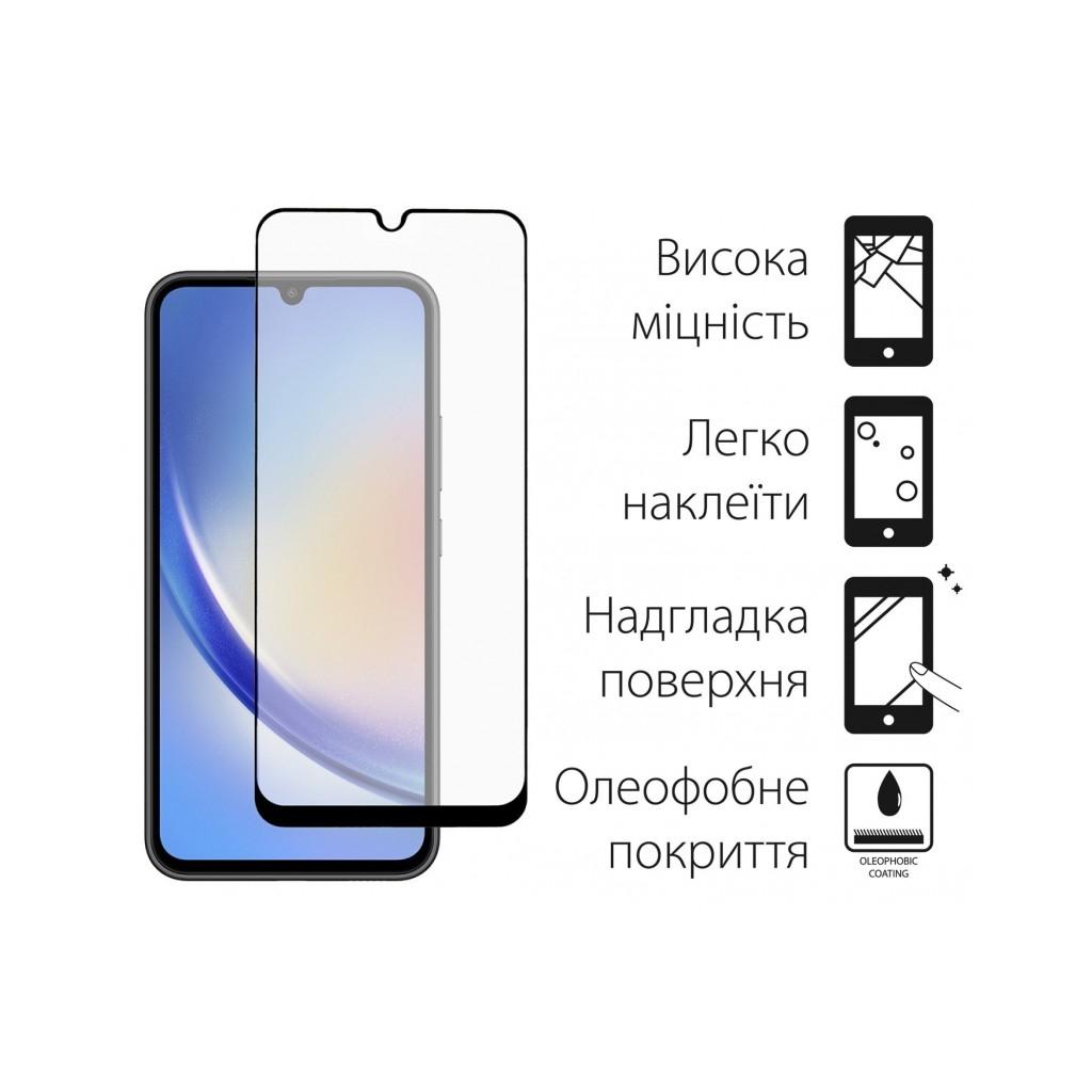 Скло захисне Dengos Samsung Galaxy A34 5G 2шт. (DG-TG2P-19) - зображення 2