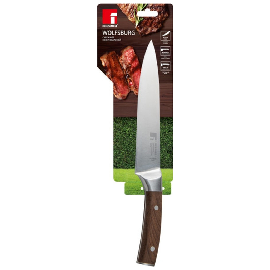 Кухонний ніж Bergner Wolfsburg, 20 см (BG-39160-BR) - зображення 2