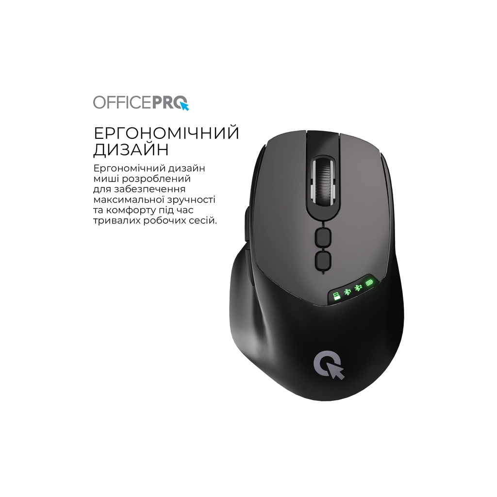 Мишка OfficePro M520B Wireless/Bluetooth Black (M520B) - зображення 6