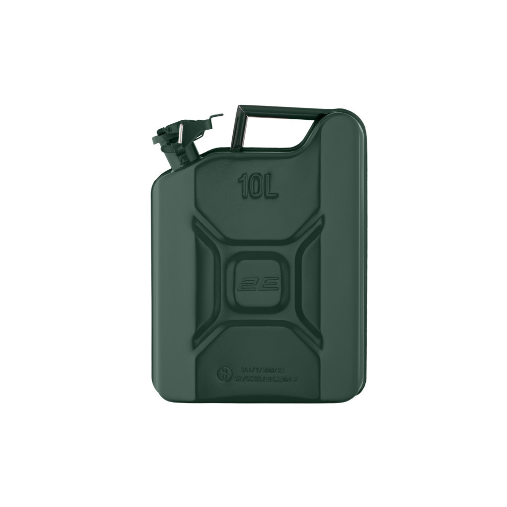 Каністра автомобільна 2E 10л, метал, 0.6мм, зелений (2E-JCM10V) - изображение 2