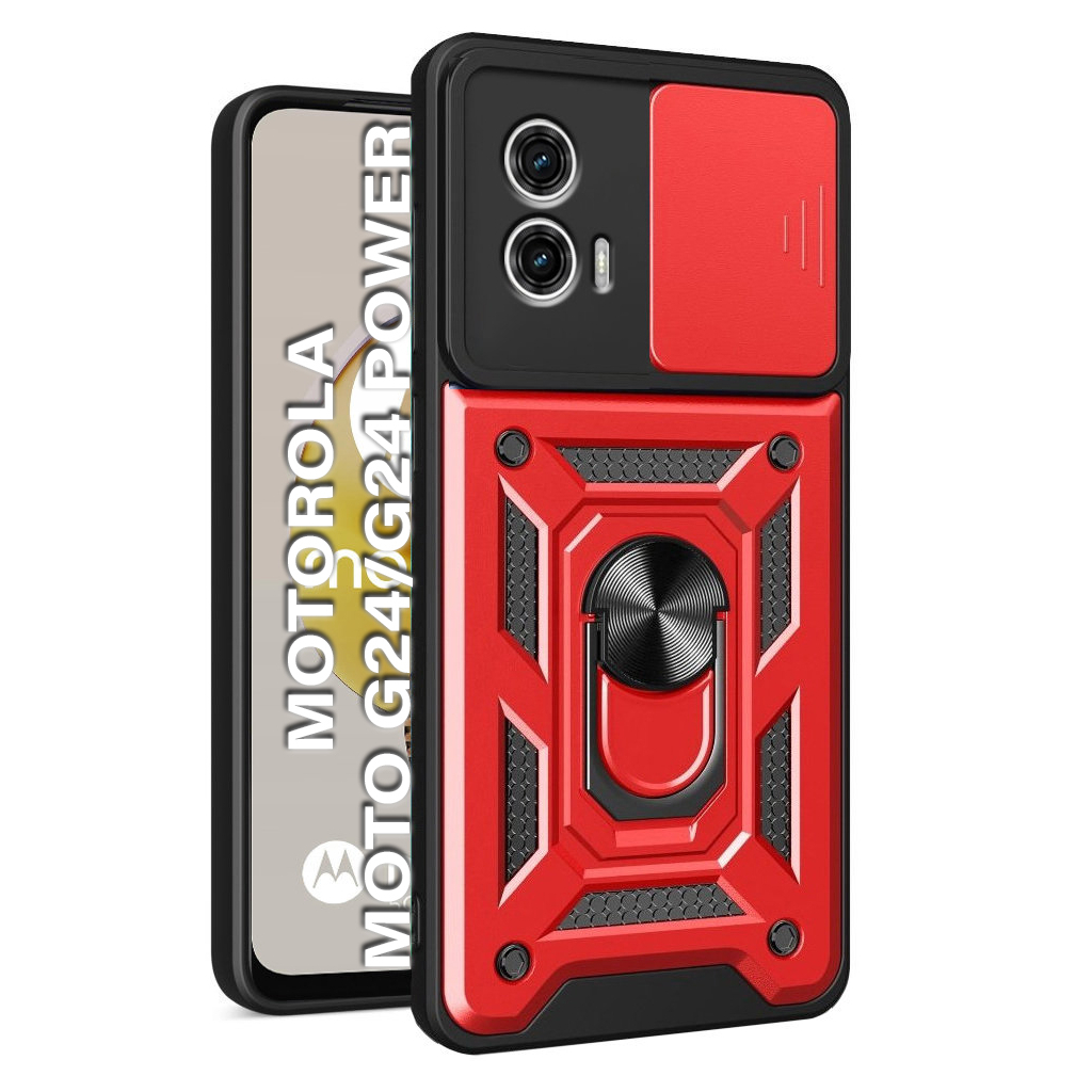 Чохол до мобільного телефона BeCover Military Motorola Moto G24/G24 Power Red (710725) - зображення 1