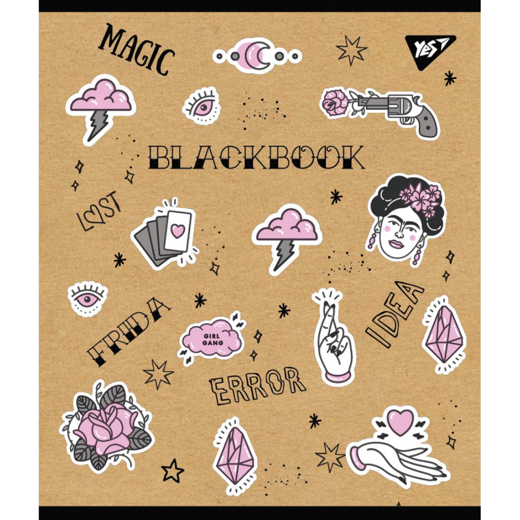 Зошит Yes А5 Tattoo Крафт 18 аркушів клітинка (765086) - зображення 3