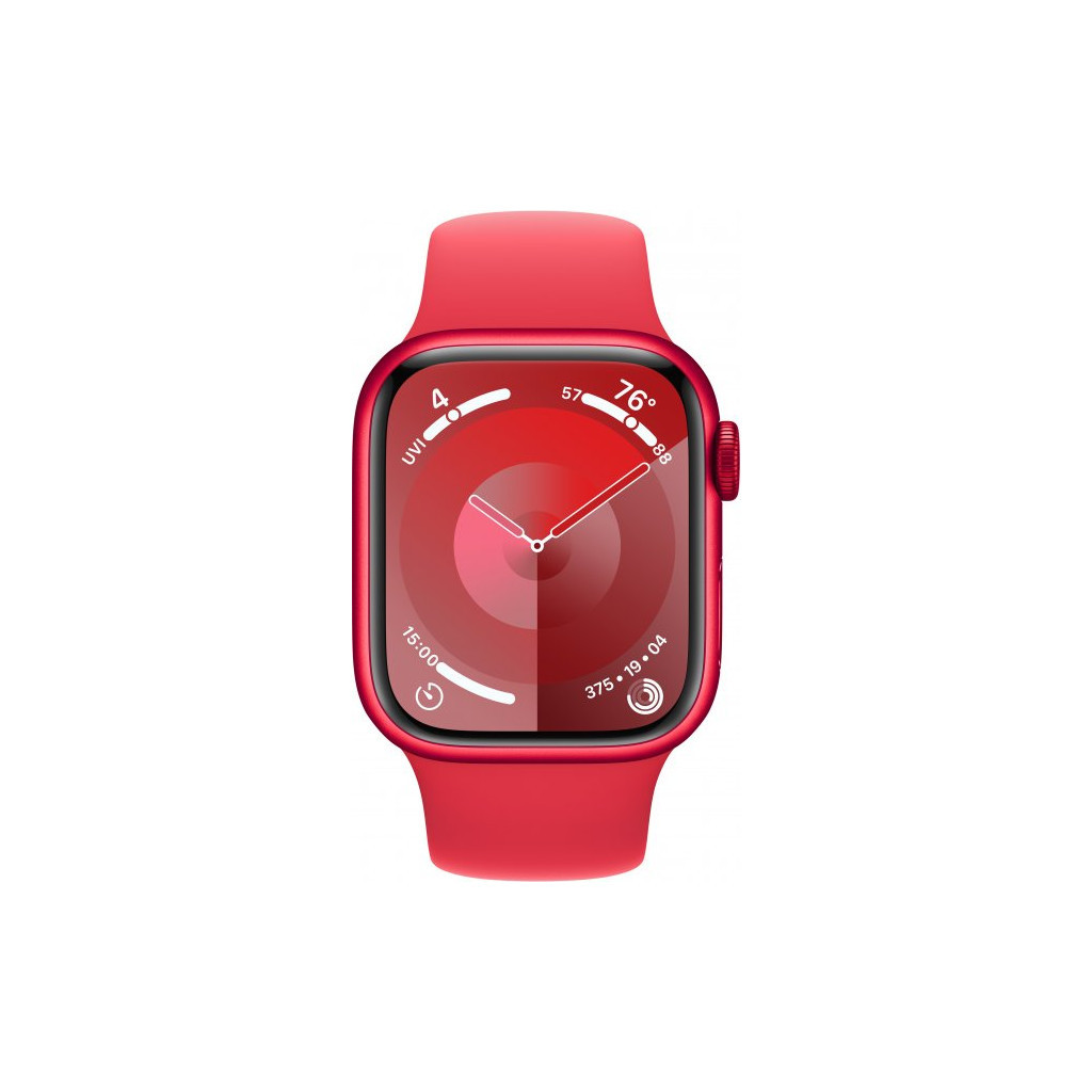Смарт-годинник Apple Watch Series 9 GPS 41mm (PRODUCT) RED Aluminium Case with (PRODUCT) RED Sport Band - S/M (MRXG3QP/A) - зображення 2