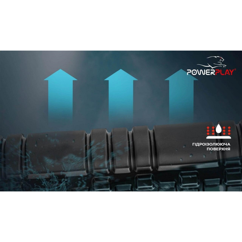 Масажний ролик PowerPlay 4025 Чорно-Помаранчевий (PP_4025_Black/Orange) - зображення 5