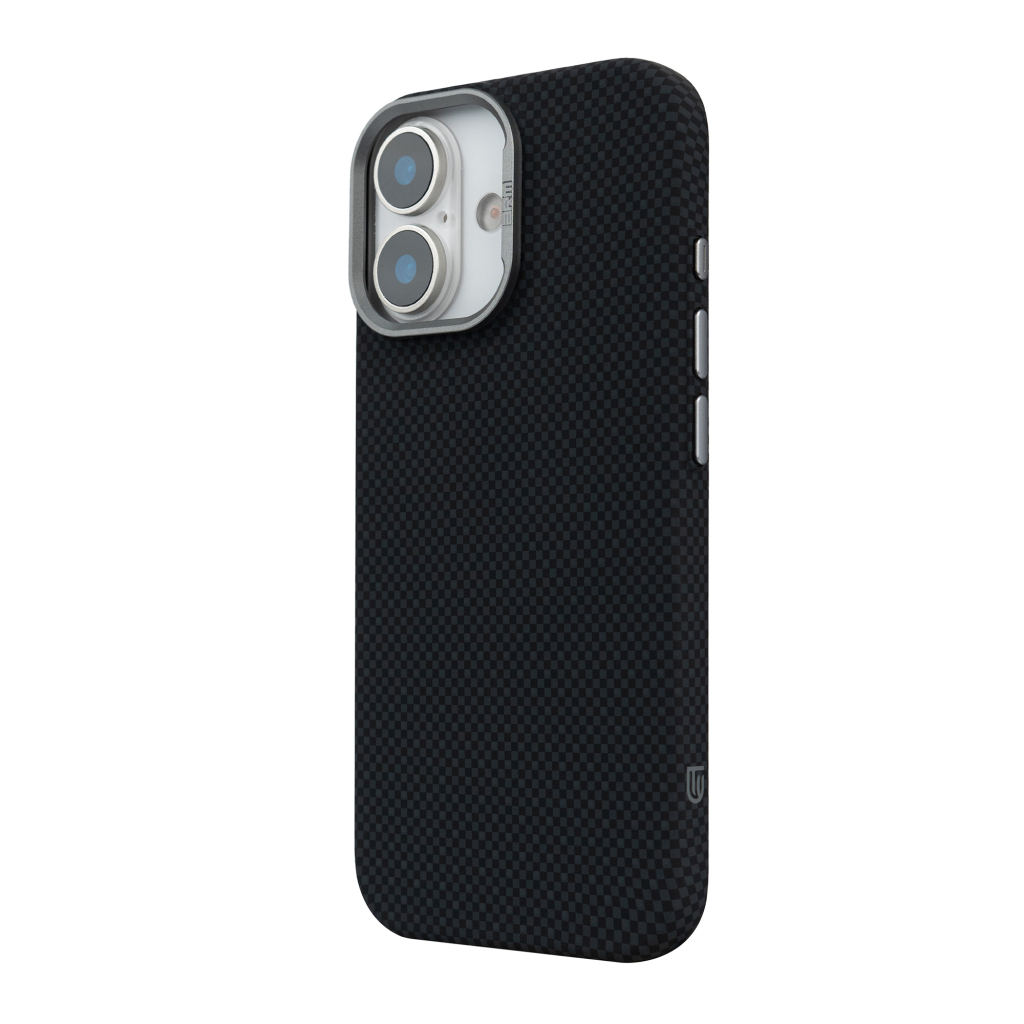 Чохол до мобільного телефона Armorstandart LikeCarbon2 MagCase Apple iPhone 17 Kevlar Black (ARM88379) - зображення 5