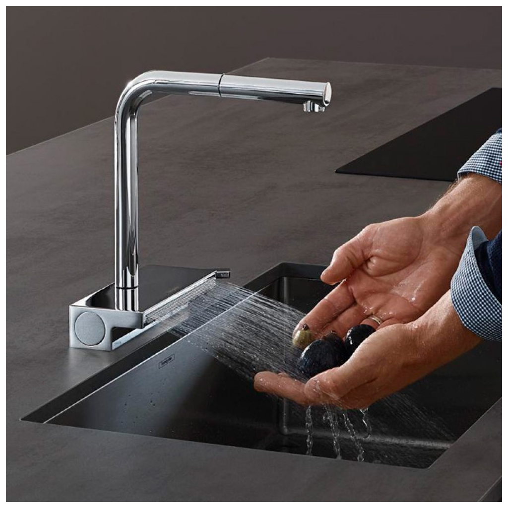 Змішувач Hansgrohe Aquno Select M81 , 21 см, хром (73836000) - зображення 2