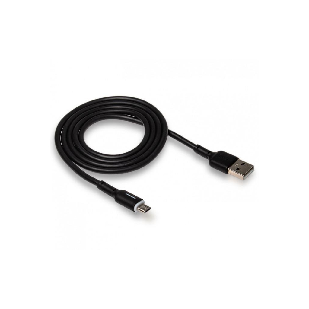 Дата кабель USB 2.0 AM to Micro 5P 1.0m 3A black XO (NB112-M-BK) - зображення 2