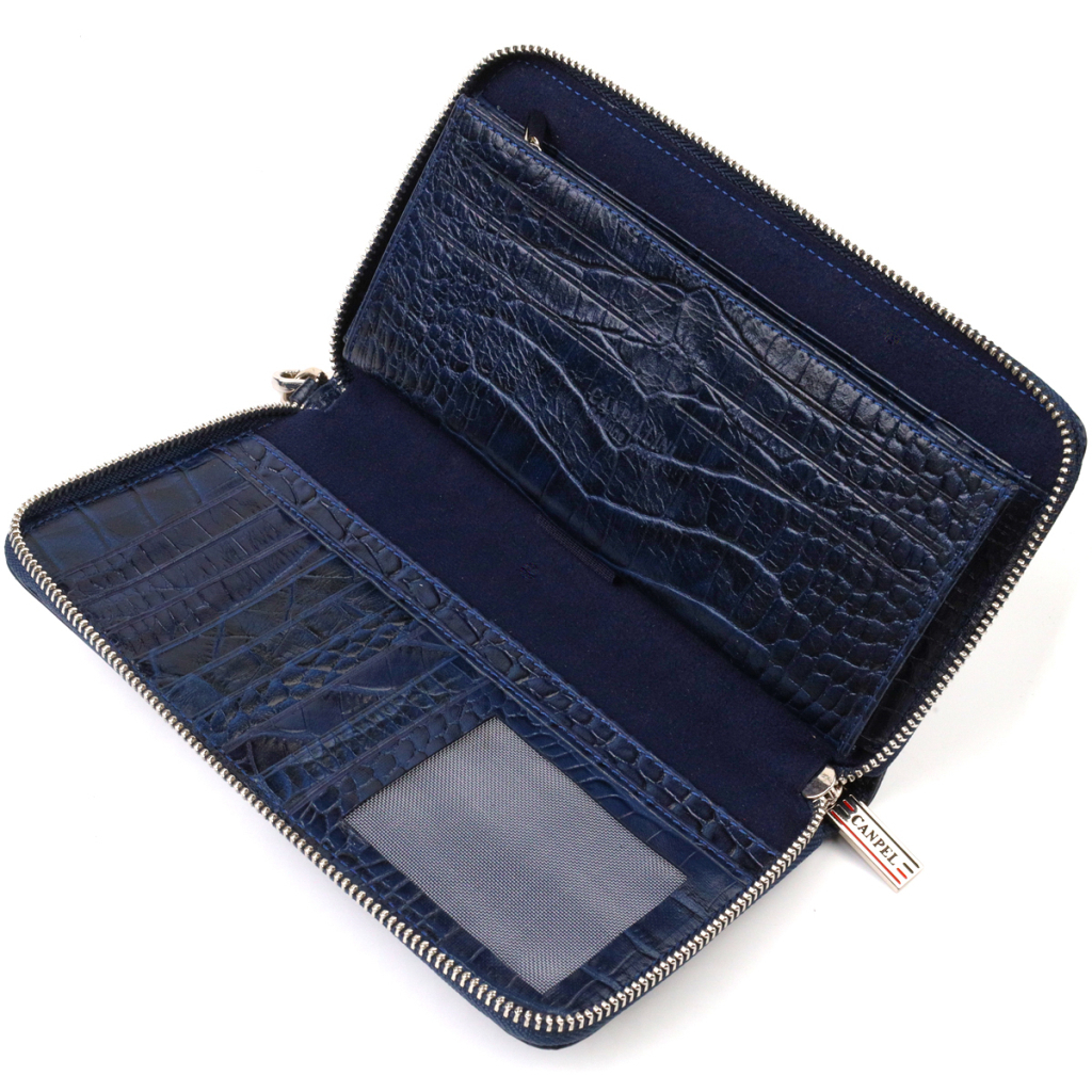 Гаманець Canpellini З натуральної шкіри Синій (21922) - зображення 5