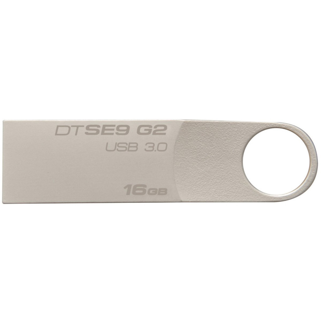 USB флеш накопичувач Kingston 16GB DataTraveler SE9 G2 Metal Silver USB 3.0 (DTSE9G2/16GB) - зображення 1