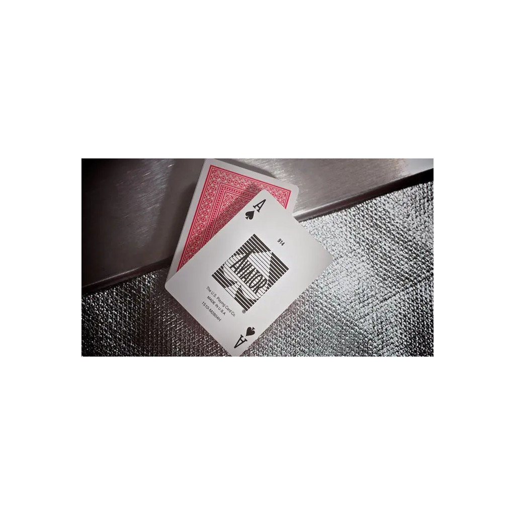 Гральні карти Bicycle Aviator Standard Index (red, blue) (AIRB) - зображення 6