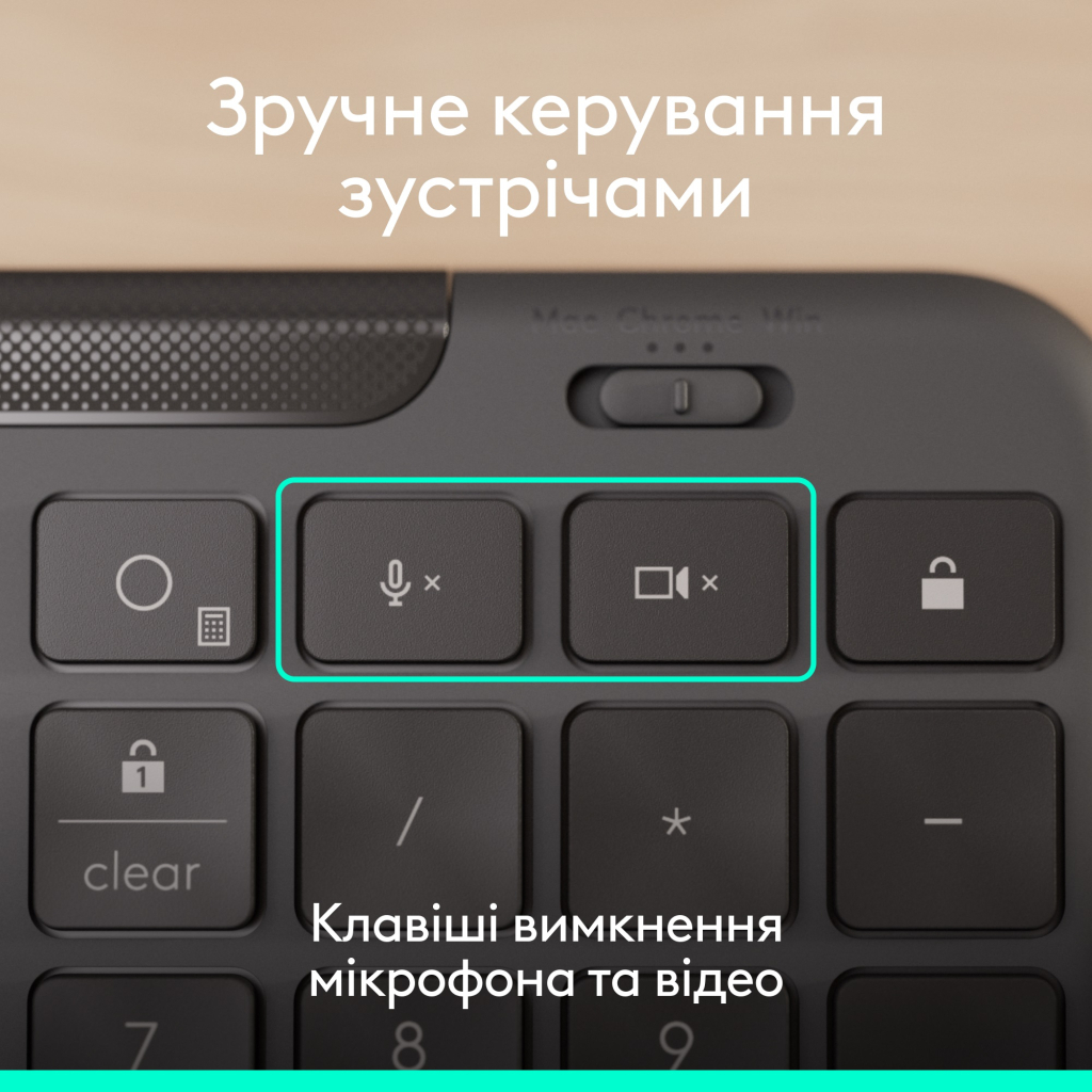 Клавіатура Logitech Signature Slim K620 for Business USB-C UA Graphite (920-013333) - зображення 5