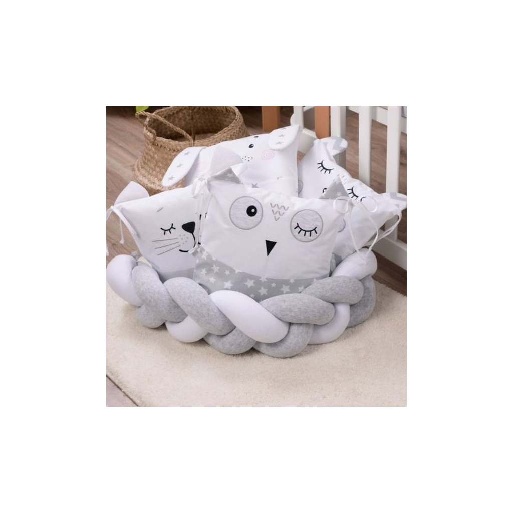 Дитячий постільний набір Верес Smiling animals white-gray new (216.07.110*90) - зображення 5