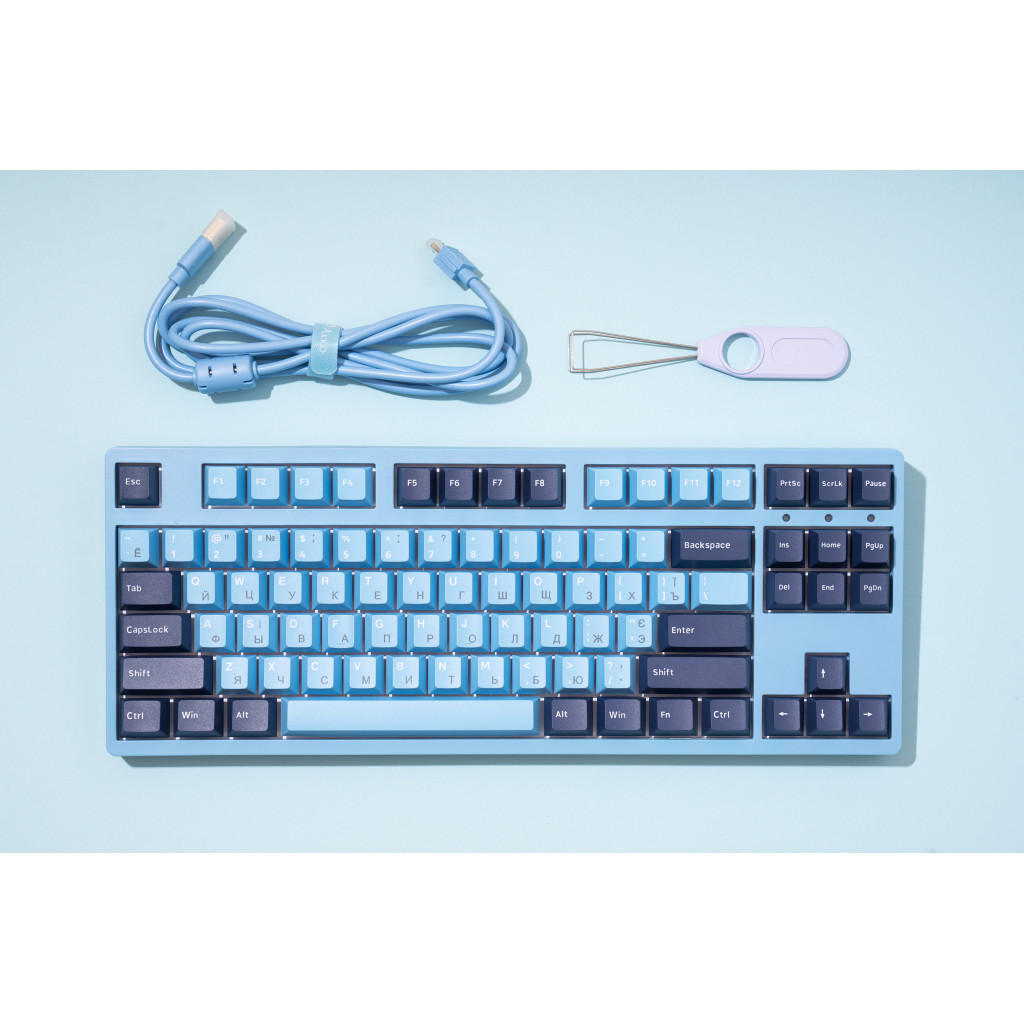Клавіатура Akko 3087 Mirror of the Sky Cherry MX Red Blue (A3087_MI_CR) - зображення 11