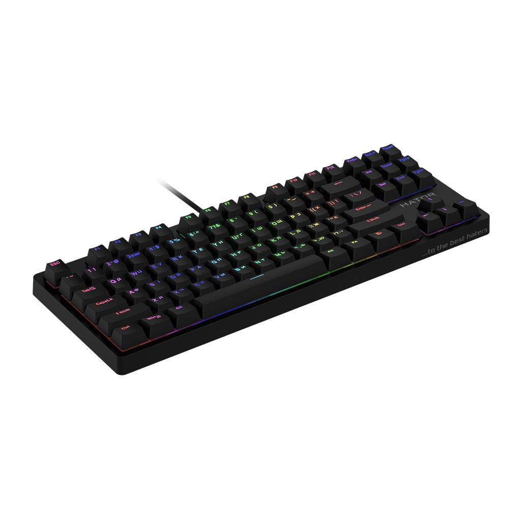 Клавіатура Hator Rockfall TKL Mecha Green USB Black (HTK-620) - зображення 3