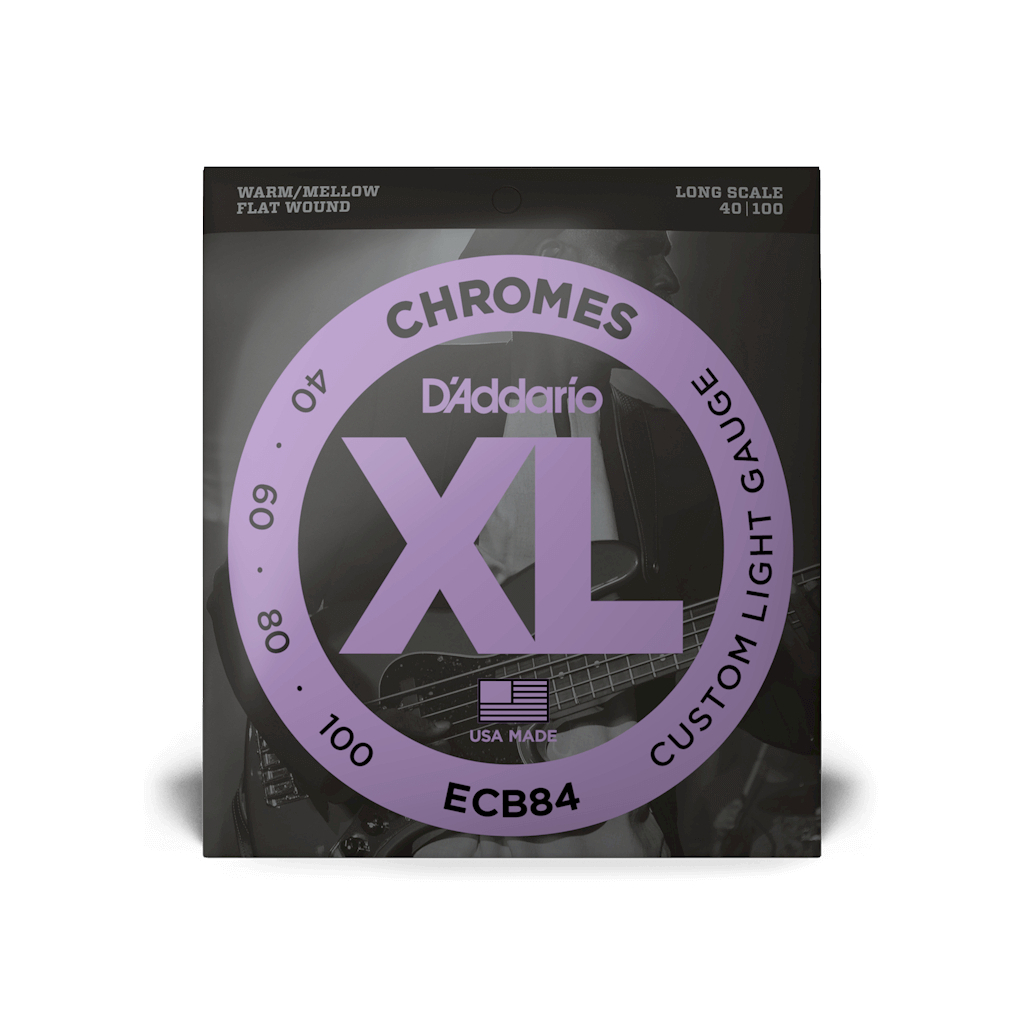 Струни для гітари D'Addario XL Chromes Bass Custom Light (40-100) (ECB84) - зображення 1