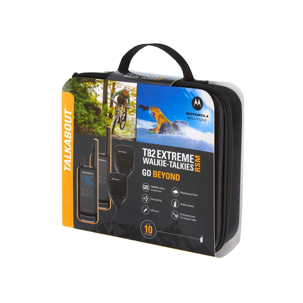 Портативна рація Motorola TALKABOUT T82 Extreme TWIN Yellow Black (5031753007171) - зображення 6