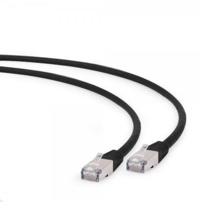 Патч-корд 0.25м S/FTP Cat 6A CU LSZH black Cablexpert (PP6A-LSZHCU-BK-0.25M) - зображення 1