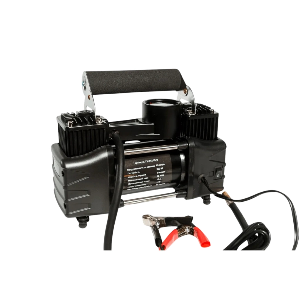 Автомобільний компресор Poputchik 85л/хв, 10 А (13-012-IS-D) - зображення 6