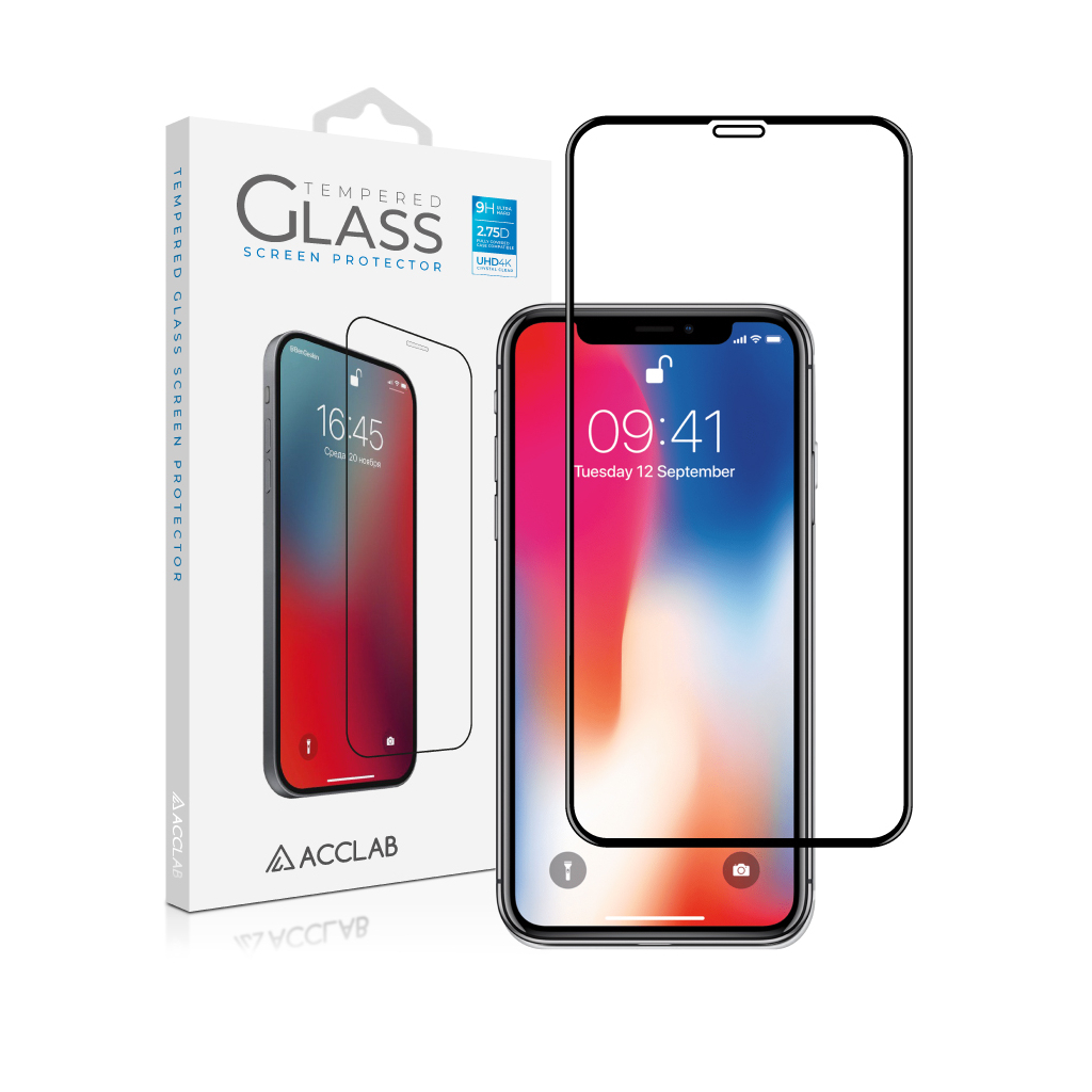 Скло захисне ACCLAB Full Glue ESD Apple Iphone X/XS/11 Pro (1283126532139) - зображення 1