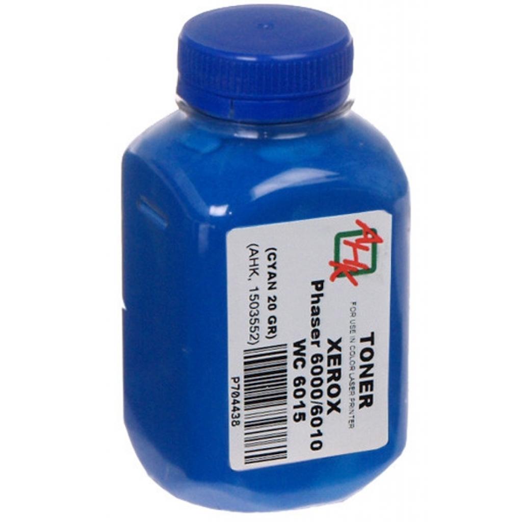 Тонер Xerox Ph6000/6010/WC6015, 20г Cyan AHK (1503552) - зображення 1