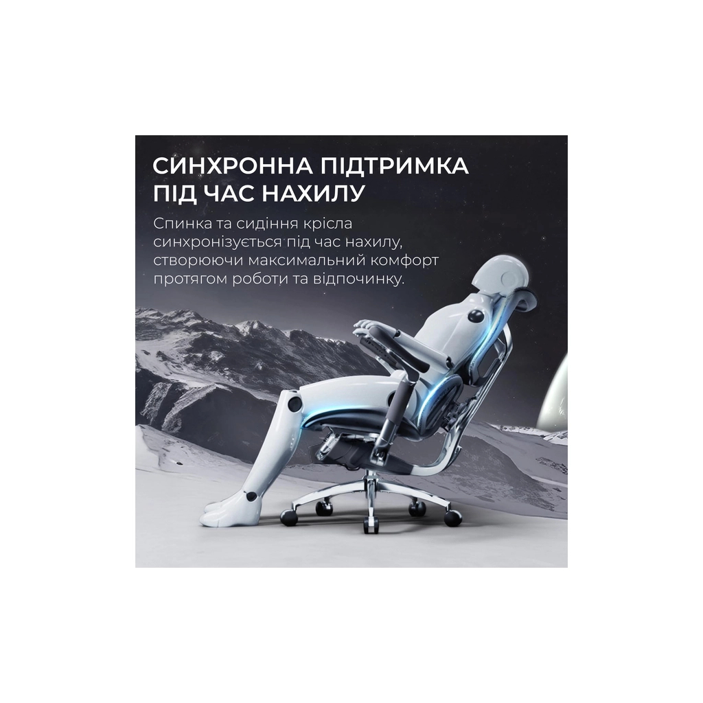 Офісне крісло Sihoo DORO S300 Mesh Dark Grey (S300-M201) - зображення 11