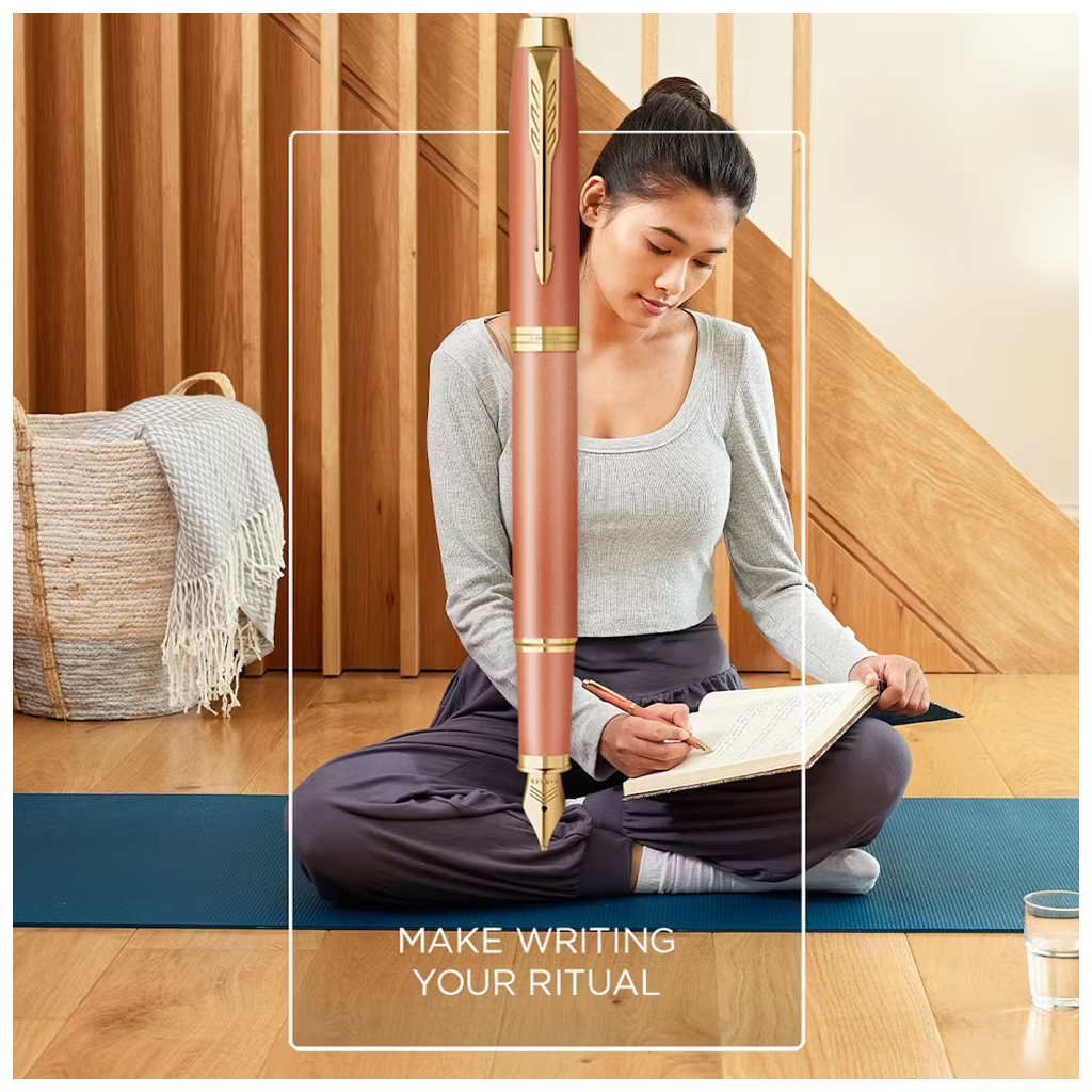 Ручка пір'яна Parker IM 17 Rituals Uplifting Orange GT FP F + Пакет Parker Rituals (29 311) - зображення 8