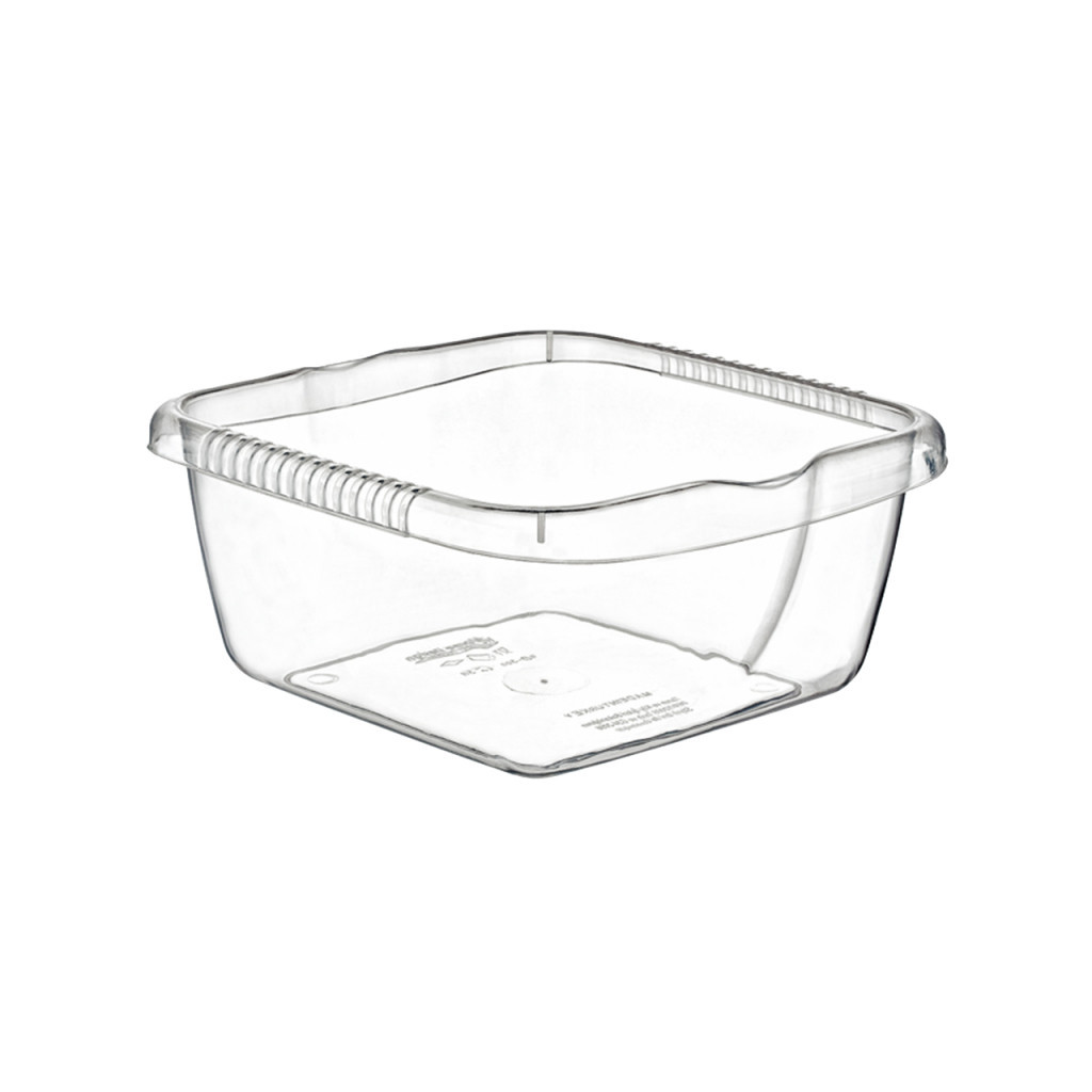 Таз Irak Plastik Квадратний Прозорий 10 л (5232) - зображення 1