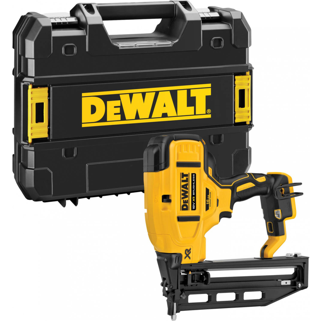 Цвяхозабивач DeWALT 18В XR, діаметр/довжина цвяха 1.6/32-64мм, кейс TSTAK (без АКБ та ЗП) (DCN662NT) - изображение 1